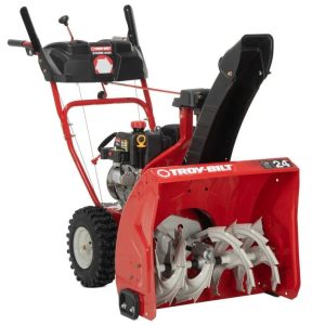 troy bilt storm 24 in. two stage gas snow blowers